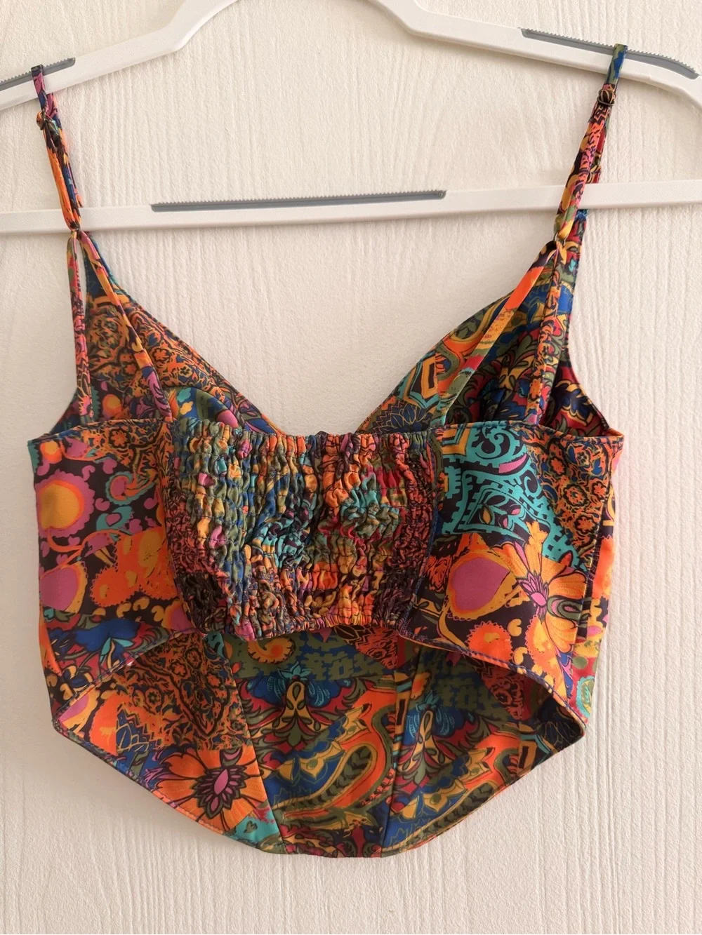 Urban Outfitters Multicolor Paisley Bustier Camisole